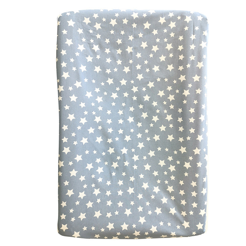 Changing Mat Cover  - White Star on Blue