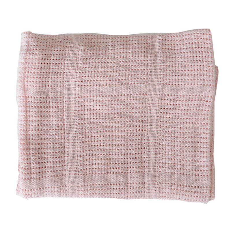 Cellular Blanket Pram - Pink