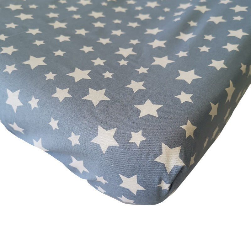 Changing Mat Cover  - White Star on Blue